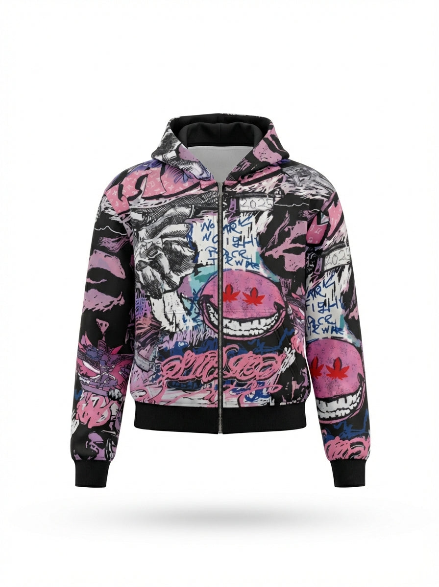 GRAFFITI JACKET PURPLE